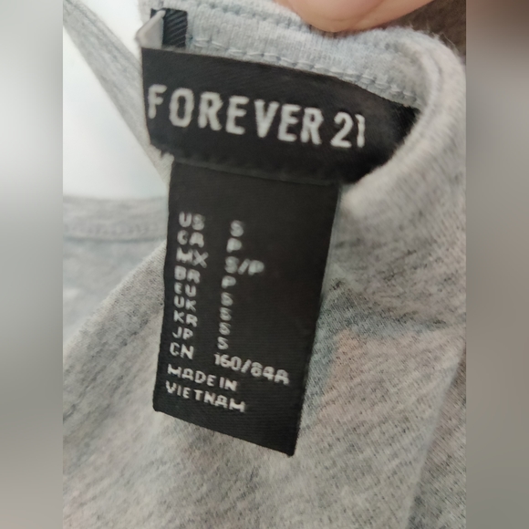 forever21 Gray Bodysuit Size Small - Picture 3 of 3